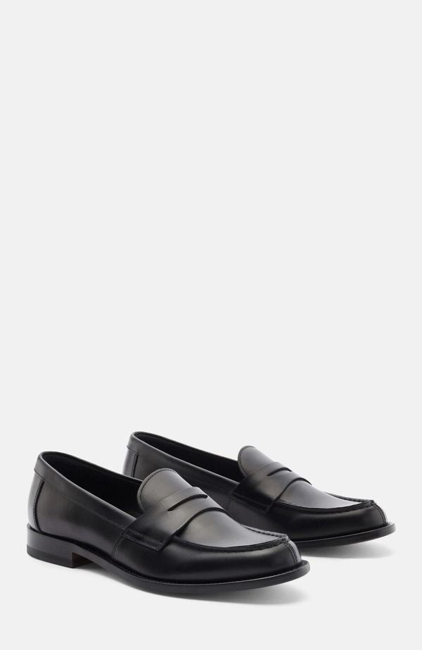 スカロッソ レディース シューズ スリッポン・ローファー SCAROSSO Harper Loafers Black Calf ブラック