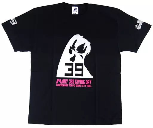 【中古】Tシャツ(キャラクター) 初音ミク(シルエット) オリジナルTシャツ ブラック×シルバー Lサイズ 「ミクの日感謝祭 39’s Giving Day」