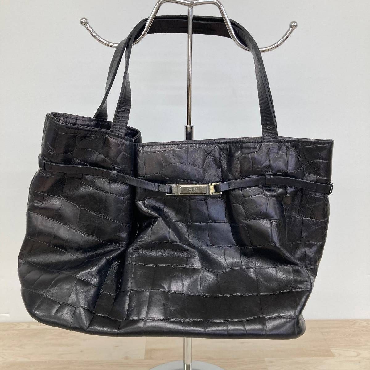 SR/SONIA RYKIEL ソニアリキエル クロコ型押し トートバッグ