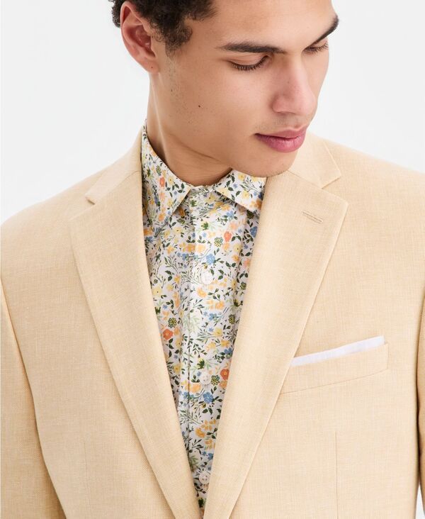 バースリー メンズ アウター ジャケット・ブルゾン リネン Bar III MenslimFit LinenBlend Suit Separates Jacket Macys Exclusive Bu