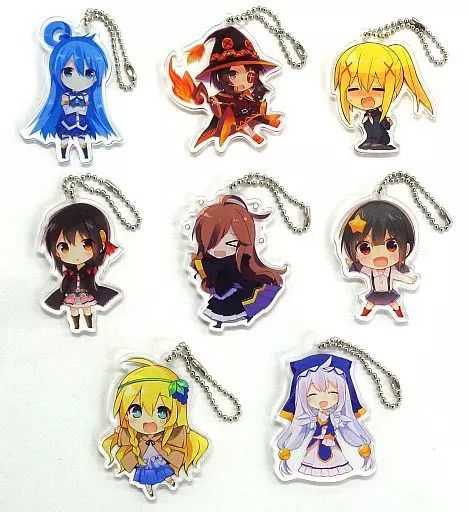 【中古】雑貨 全8種セット 「この素晴らしい世界に祝福を! トレーディングアクリルキーホルダー」 角川スニーカー文庫 30周年感謝祭グッズ
