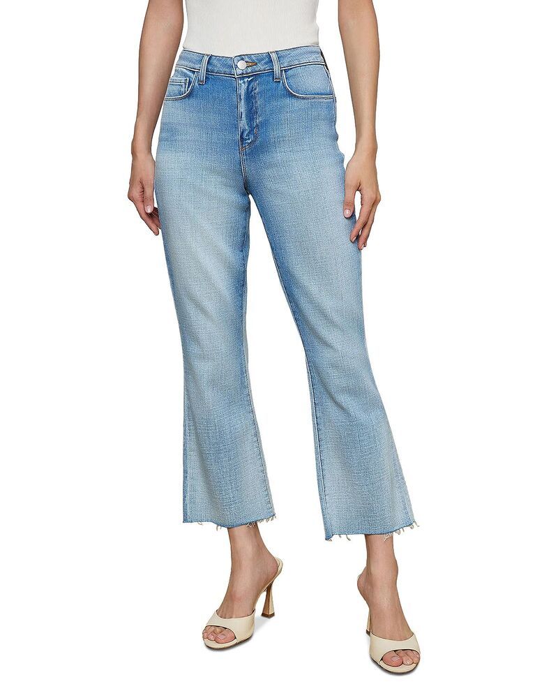 ラジャンス レディース ボトムス デニムパンツ ジーンズ LAGENCE Kendra High Rise Crop Flare Jeans in Dry Ice Dry Ice