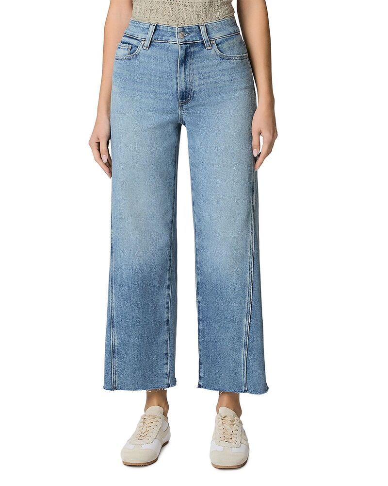 ペイジ レディース ボトムス デニムパンツ ワイドレッグ ジーンズ PAIGE Anessa High Rise Raw Hem Twisted Outseam Wide Leg Jeans in E