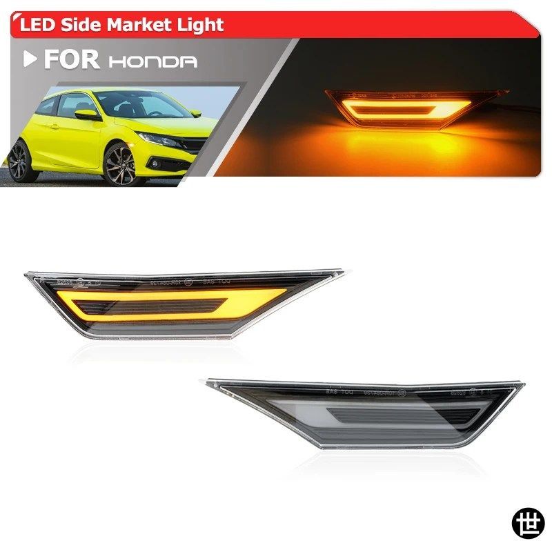 ホンダ シビック FC FK クーペ セダン ハッチバック タイプR 第10世代用 OEM HO2551127N LEDフェンダーサイドマーカーライト