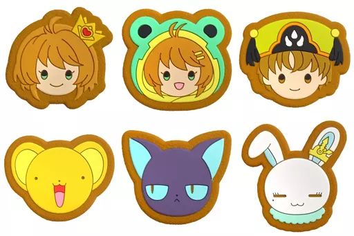 【中古】クリップ 全6種セット 「カードキャプターさくら×DECOTTO by animatecafe ケロちゃんのドーナツショップ トレーディングクッキー風クリップ」
