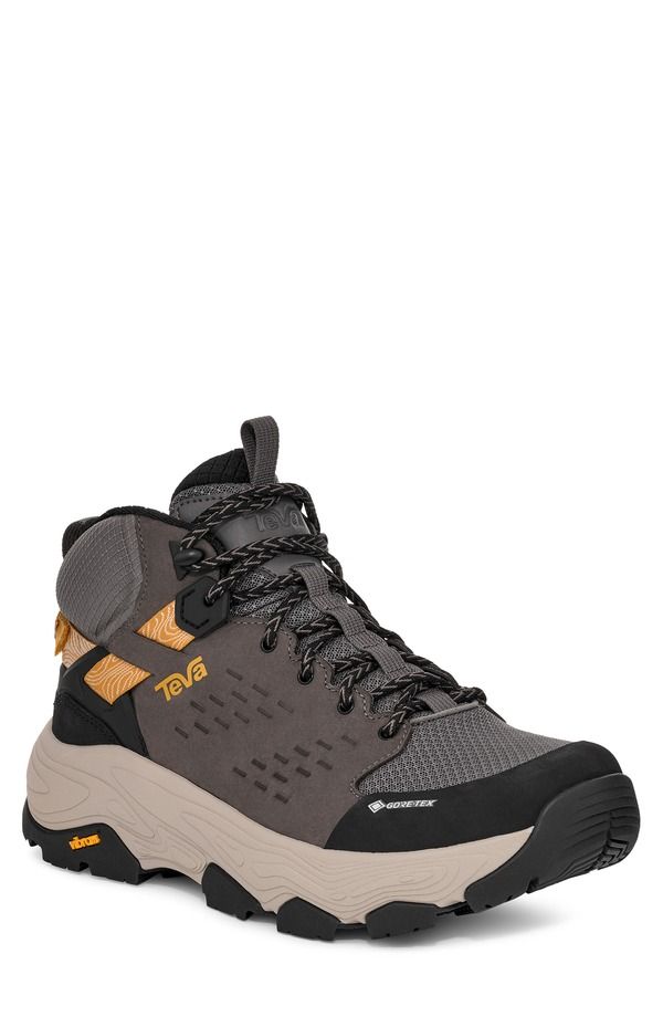 テバ メンズ シューズ ブーツ・レインブーツ Teva Grandview Max GoreTex Waterproof Hiking Boot Charcoal Black ブラック
