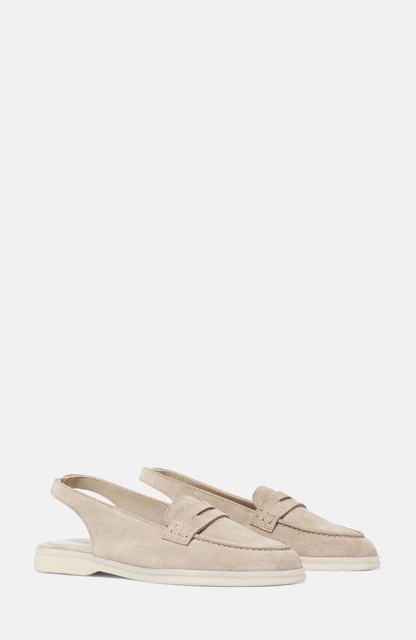 スカロッソ レディース シューズ スリッポン・ローファー SCAROSSO Leila Loafersand Suede サンド