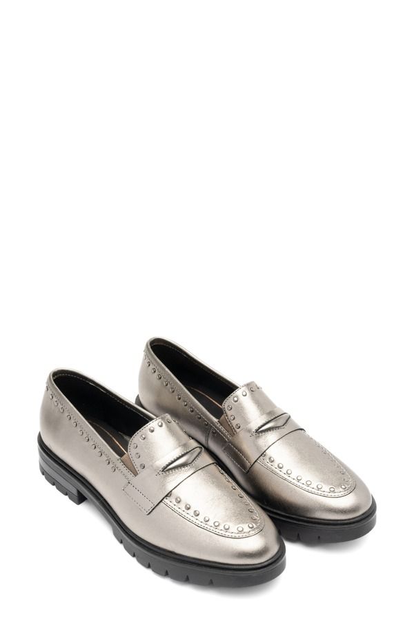 アラ レディース シューズ スリッポン・ローファー ara Cardiff Studded Penny Loafer Cashmere