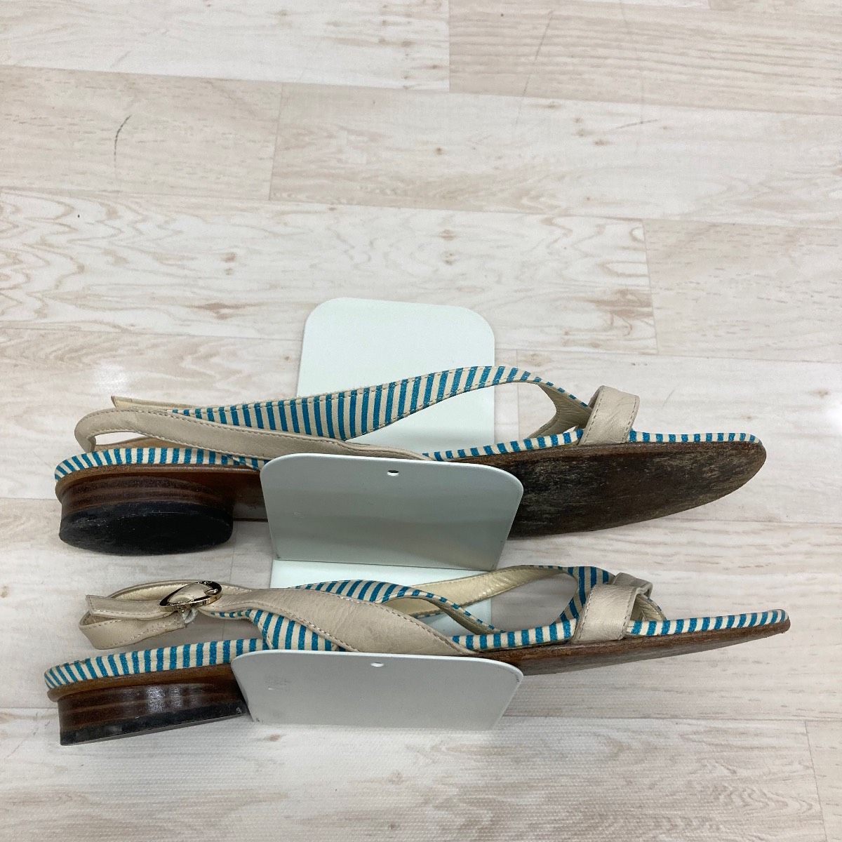 FENDI/フェンディ サンダル レディース 38(24cm相当) ストライプ