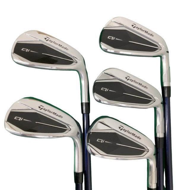 【中古】 テーラーメイド Qi 5S アイアンセット IR Diamana BLUE TM60(Qi IR) (フレックスR) メンズ 男性用 右利き 右用 Cランク ゴルフクラブ