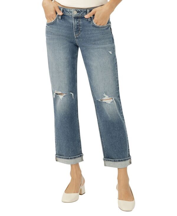 シルバー ジーンズ レディース ボトムス デニムパンツ チェルシー Silver Jeans Co Womens Chelsea MidRise StraightLeg Jeans Malabar