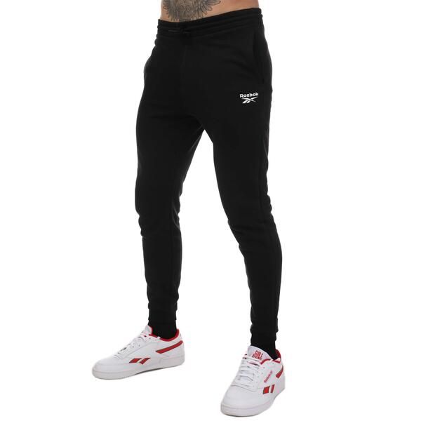 リーボック メンズ ボトムス カジュアルパンツ パイル ジョガーパンツ Reebok Identity French Terry Joggers Black ブラック