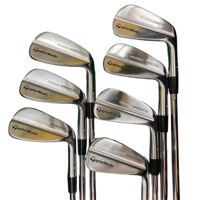 【中古】 テーラーメイド Taylor Made RORS PROTO 7S アイアンセット IR 純正特注シャフト (フレックスX) メンズ 男性用 右利き 右用 Dランク ゴルフクラブ