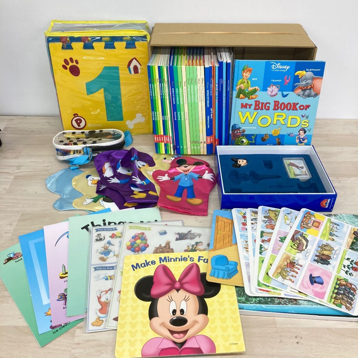 ディズニーワールドオブイングリッシュ DVD &本　セット　英語　知育絵本 現状品まとめ DWE ディズニー英語システム ワールドオブイングリッシュ