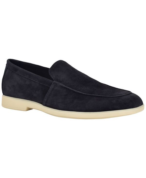 カルバンクライン メンズ シューズ スリッポン・ローファー Calvin Klein Mens Colern Casual Slipon Loafers Dark Blue Suede ブルー
