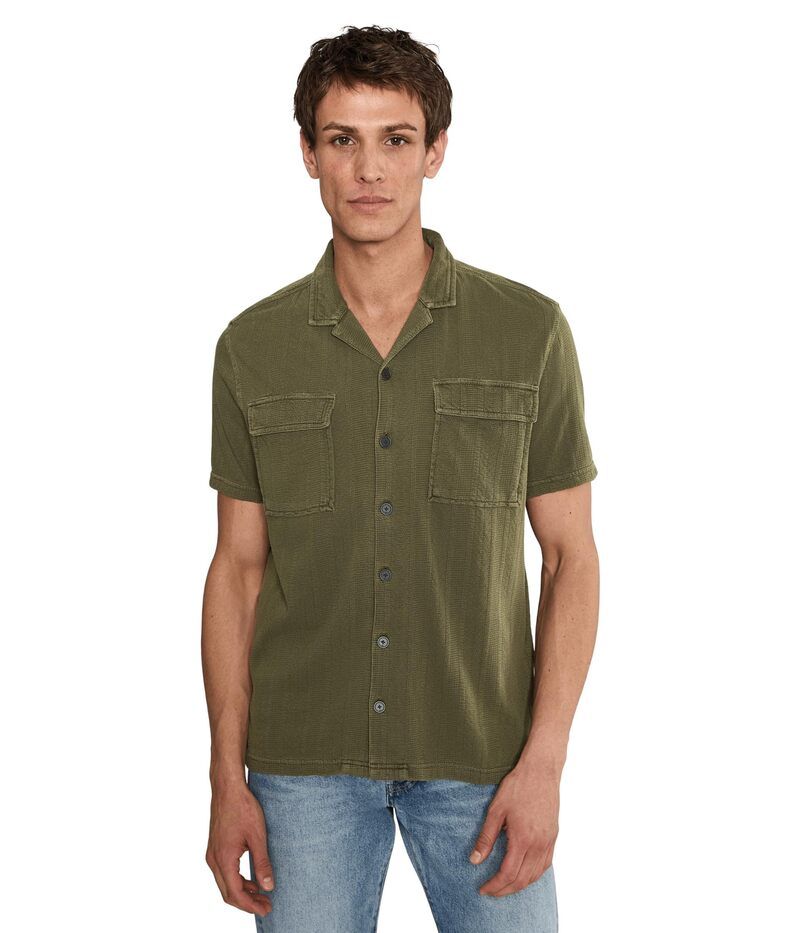 ジョンバルベイトス メンズ トップス シャツ John Varvatos Amadora Camp Collar Shirteakwood