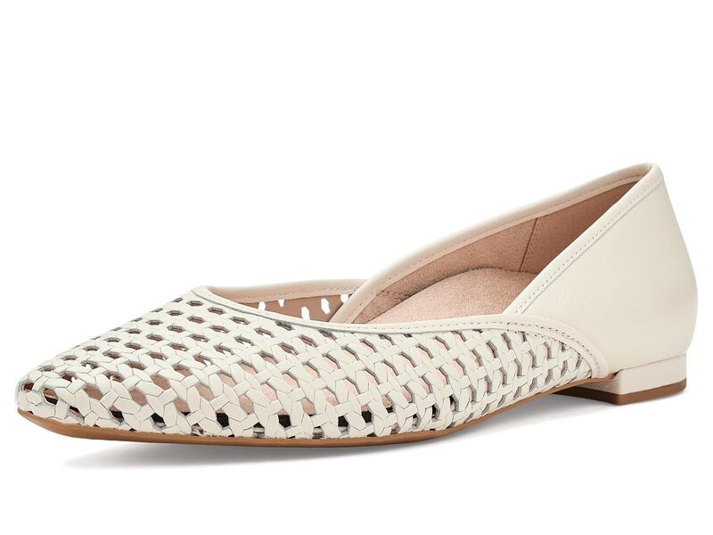 バイオニック レディース シューズ サンダル VIONIC Gracia Woven Ivory Leather アイボリー