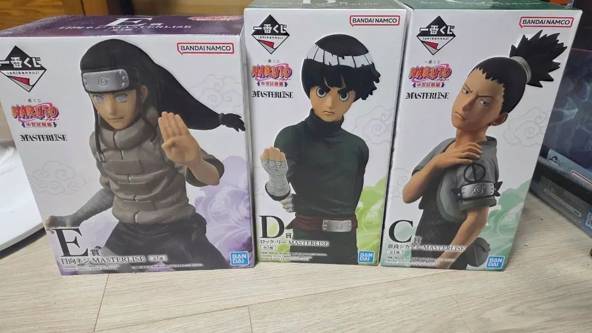 NARUTO -ナルト- 中忍一番くじ ネジ C賞、ロック・リー D賞、シカマル E賞