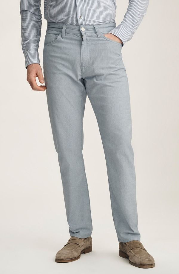 ３４ヘリテージ メンズ ボトムス カジュアルパンツ ストレート 34 Heritage Courage Stretch Twill Straight Leg Pants Blue Honeycomb