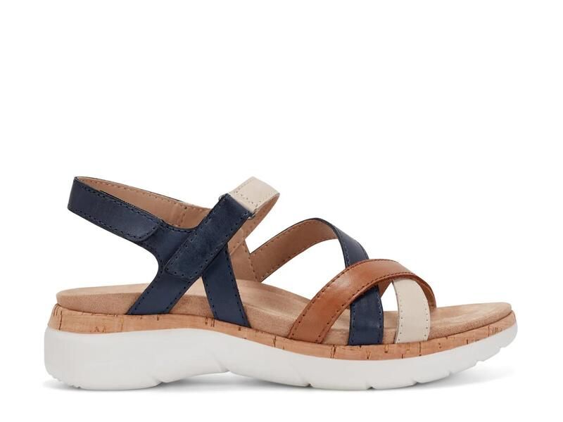 アース レディース シューズ サンダル EarthRosie Sandal BeigeNavy ネイビー