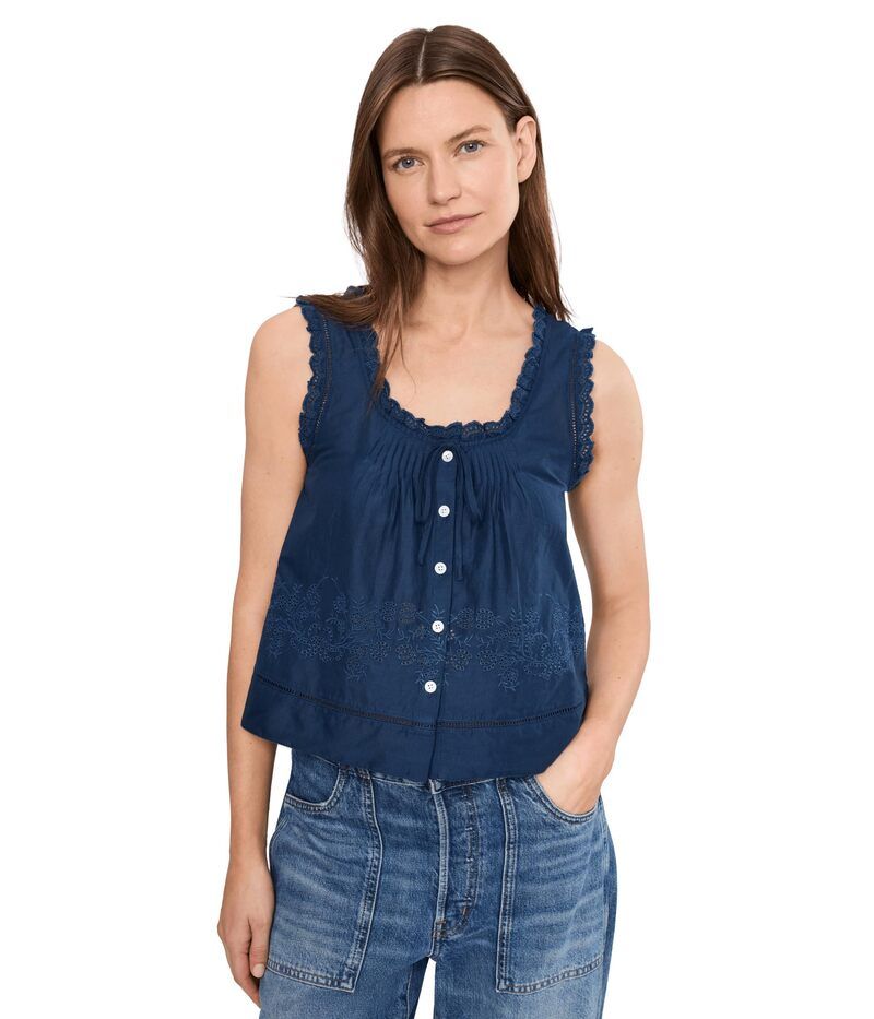 メイドウェル レディース トップス シャツ Madewelleah Top 60s Cambriclassic Indigo インディゴ