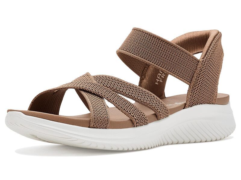スケッチャーズ レディース シューズ サンダル Skechers Ultra Flex 30 Sandal Forever Better Hands Free SlipIns Mocha モカ