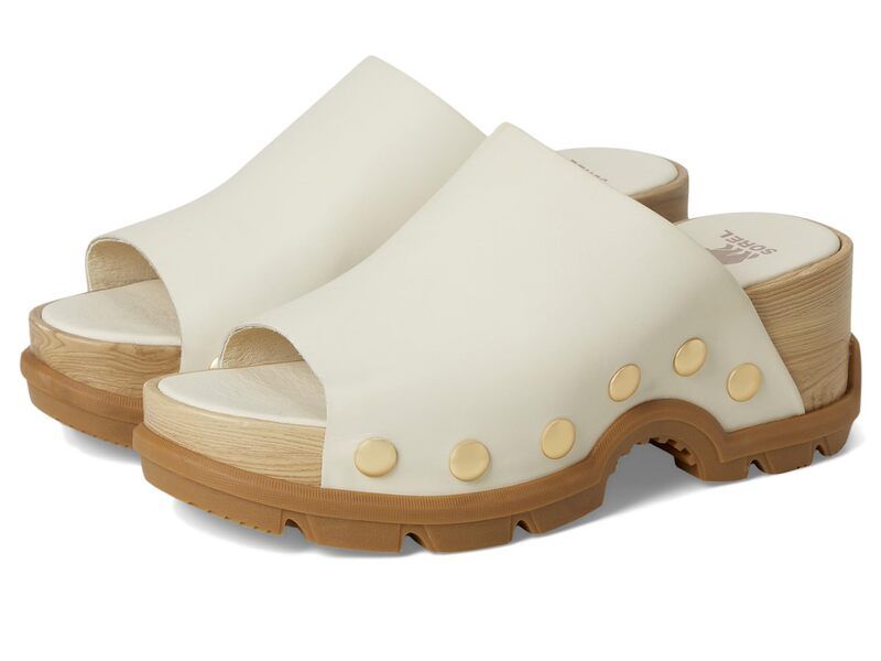 ソレル レディース シューズ ヒール Sorel Roamn Slide ChalkGum 2 チョーク