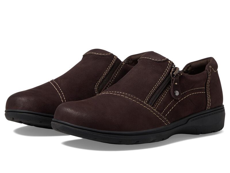 クラークス レディース シューズ スリッポン・ローファー Clarks Carleigh Ray Dark Brownubu ブラウン