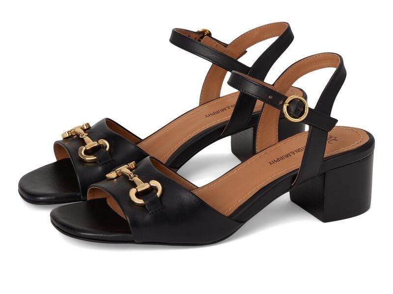 ジョンストンアンドマーフィー レディース シューズ ヒール サンダル Johnston Murphy Edith Bit Sandals Black ブラック