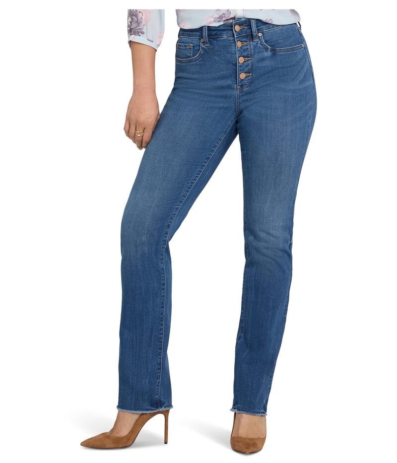 エヌワイディージェイ レディース ボトムス デニムパンツ プチ ジーンズ NYDJ Petite Button Fly Jeans Wild River
