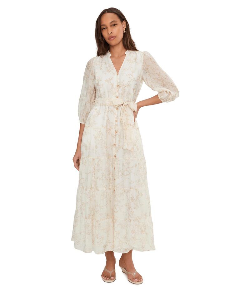 ヴィンスカムート レディース トップス ワンピース マキシ Vince Camuto Three Teir Button Bodice Maxi Camel キャメル
