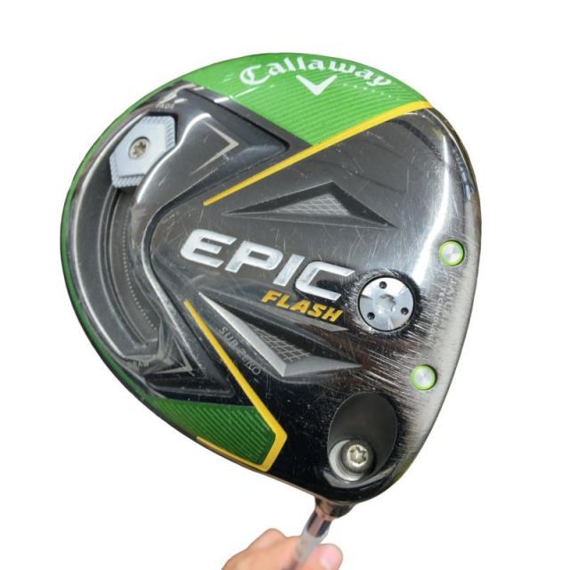 【中古】 キャロウェイ EPIC FLASH 9° ドライバー DR 純正特注シャフト (フレックスX) メンズ 男性用 右利き 右用 Cランク ゴルフクラブ