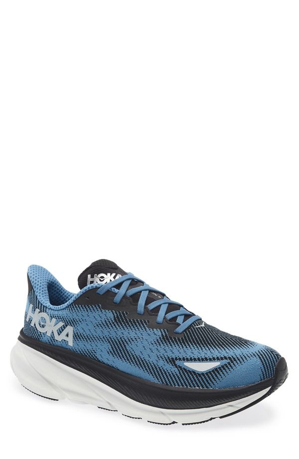 ホカオネオネ メンズ シューズ スニーカー HOKA Clifton 9 GoreTex Waterproof Running Shoe Black Foggy Night ブラック