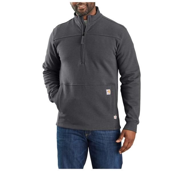 カーハート メンズ トップス シャツ モックネック トール Carhartt 105012 Big and Tall Flame Resistant Rain Defender Mock Neck S
