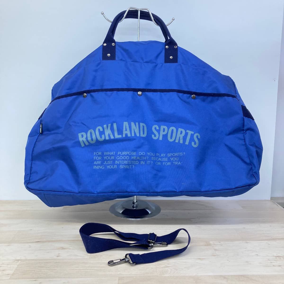 ROCKLAND SPORTS ボストンバッグ ブルー ショルダーストラップ付 