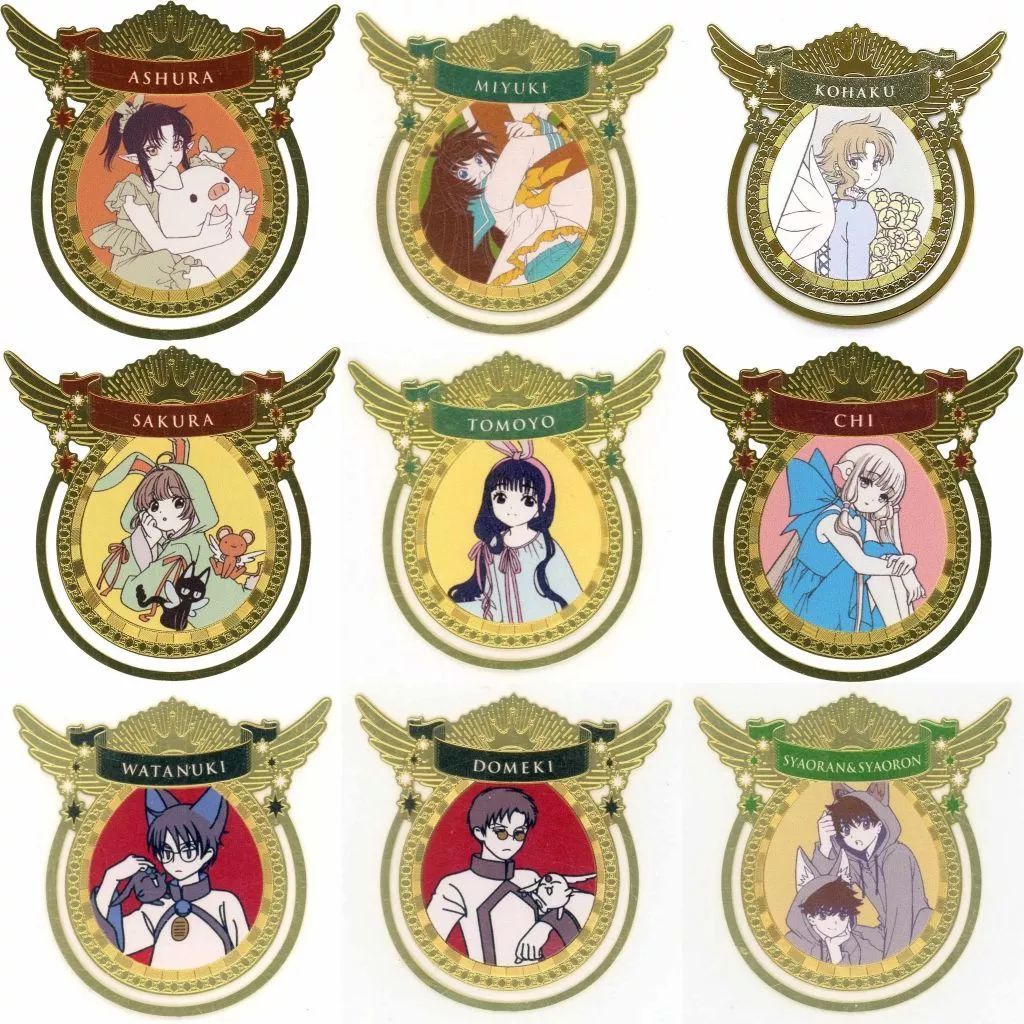 【中古】バッジ・ビンズ 全9種セット 「CLAMP展 メタルクリップコレクション A」