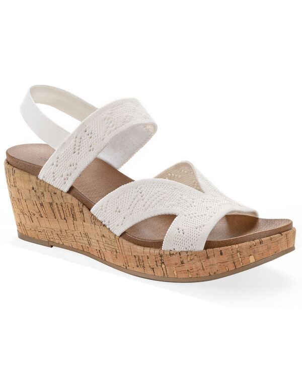 スタイルアンドコー レディース シューズ サンダル ヒール Style Co Womens Cheryll Wedge Heel Sandals White Linen ホワイト