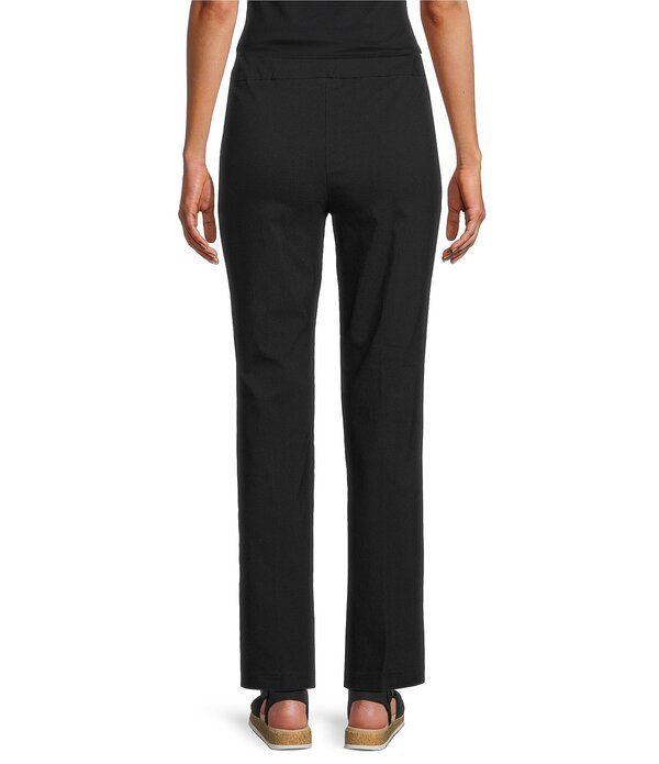 アリソン デイリー レディース ボトムス カジュアルパンツ ストレート Allison Daley Stretch PullOn Straight Leg Pants Black ブラック
