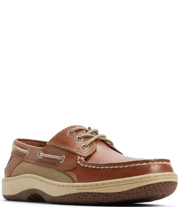 スペリー メンズ シューズ スリッポン・ローファー Sperry Mens TopSider Billfish 3Eye Boat Shoes Cognac
