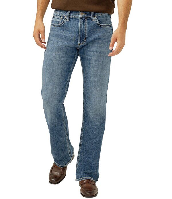 シルバー ジーンズ メンズ ボトムス デニムパンツ リラックスフィット ストレート Silver Jeans Co Zac Relaxed Fit Straight Leg Jeans Lisbon