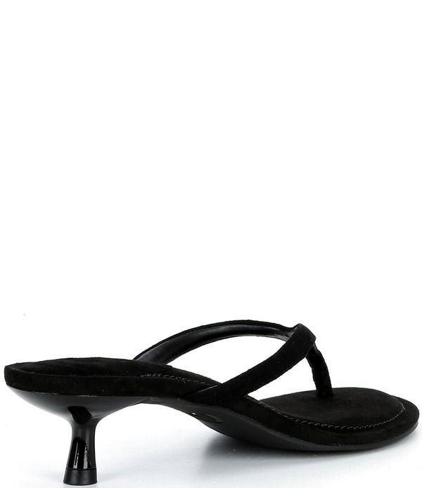 ジービー レディース シューズ サンダル スエード ヒール GB 90sBaby Suede Heeled Thong Dressandals Black ブラック