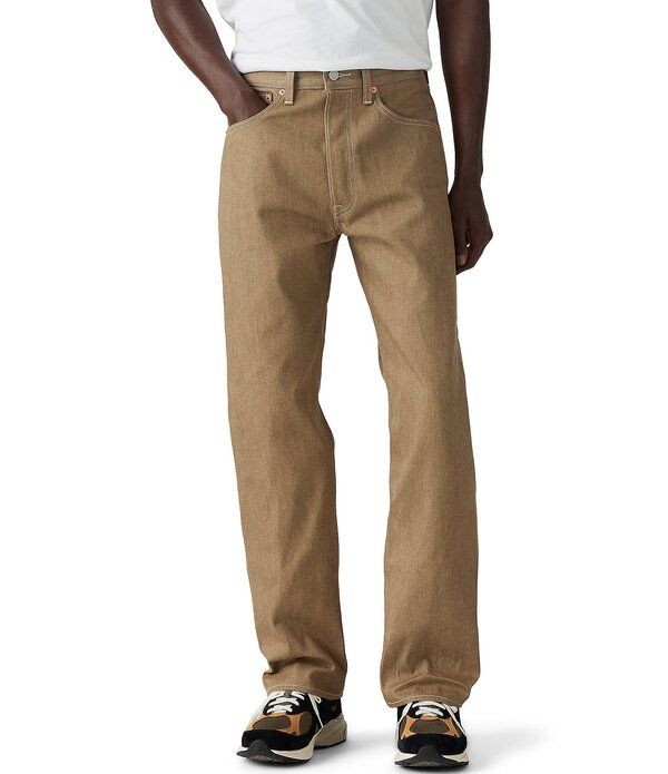 リーバイス メンズ ボトムス デニムパンツ ストレート ジーンズ LevisR 501 Original ShrinkToFit Straight Leg Jeans Beige ベージュ