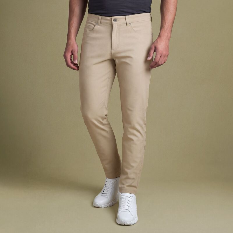 ヴァースト メンズ ボトムス カジュアルパンツ スリムフィット VRST Mens Limitless Performance Slim Fit 5 Pocket Pant Light Greige