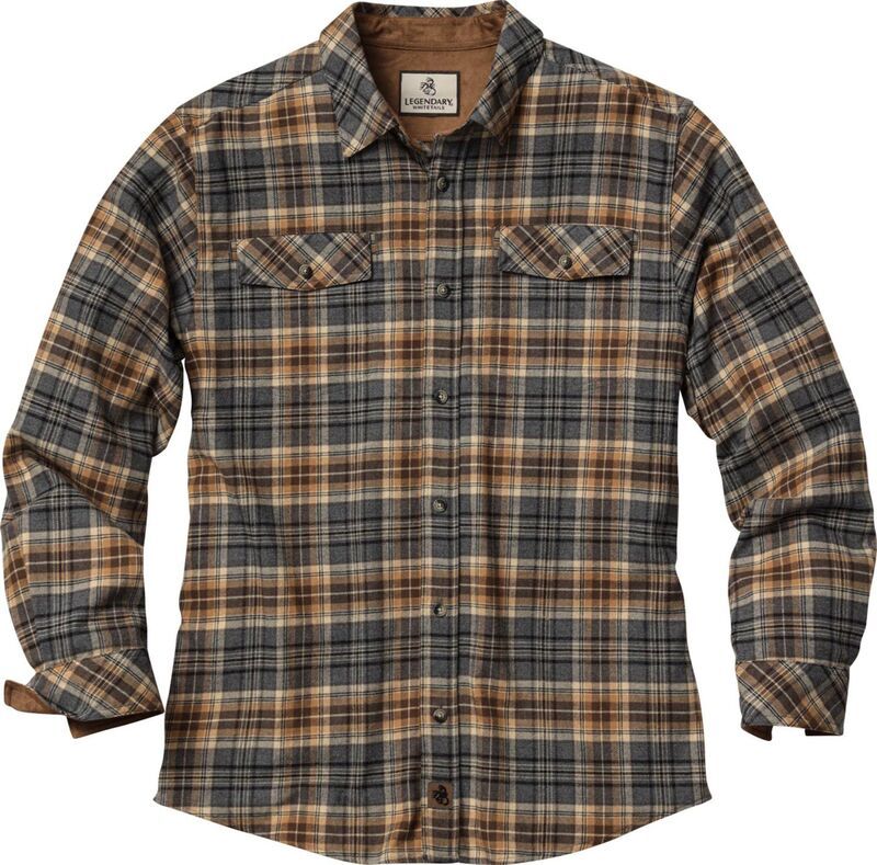 レジェンダリーホワイトテイルズ レディース トップス Tシャツ Mens Legendary Whitetails Legendary Stretch Casual Flannel Shirt Hun