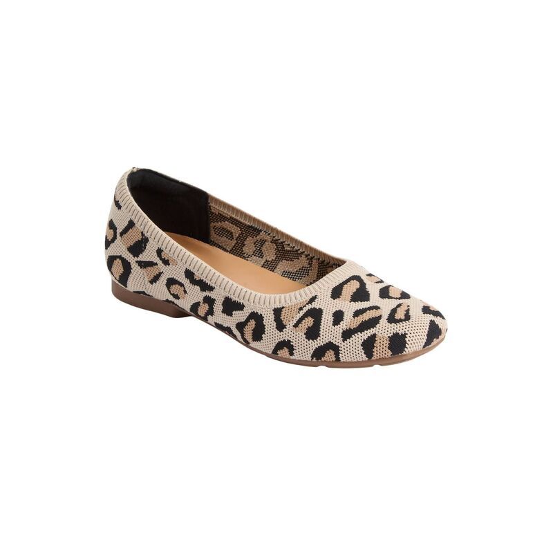 コンフォートビュー レディース シューズ サンダル Comfortviewomens The Kit Flat Leopard アニマル