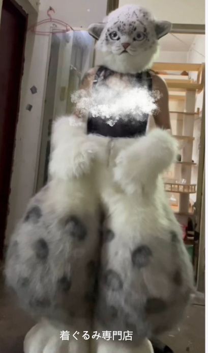 狼　犬　猫　着ぐるみ ヘッド全頭　ヘッド ケモノ ファースーツ ぬいぐるみ コスプレ コスチューム Kurumi 一点物 C995