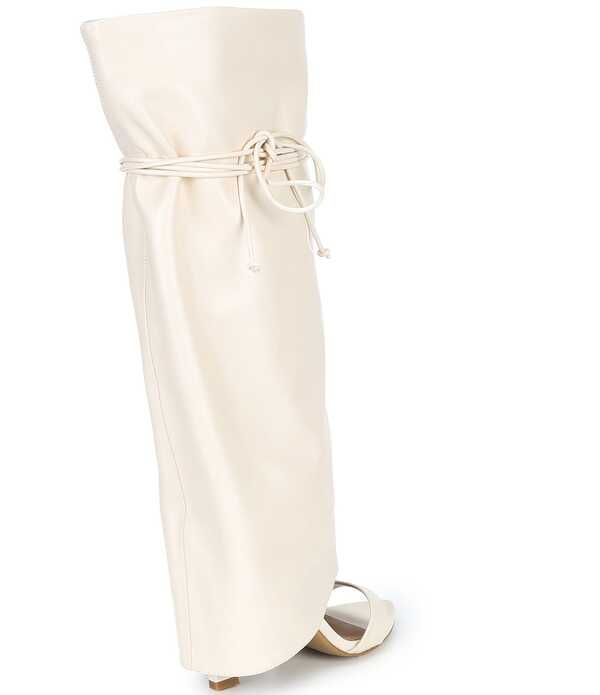 ジャンビニ レディース シューズ サンダル Gianni Bini Okeke Knee High Open Toe Stiletto Dressandalsweet Cream クリーム