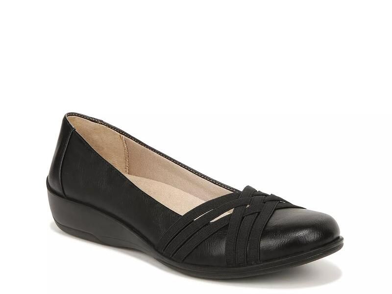 ライフストライド レディース シューズ スリッポン・ローファー LifeStrideIncredible 2 Wedge SlipOn Black ブラック