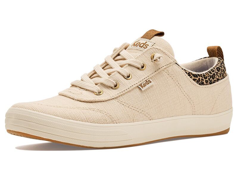 ケッズ レディース シューズ スニーカー Keds Center III SlipOn ParchmentLeopard Canvas アニマル