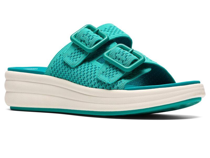 クラークス レディース シューズ ヒール Clarks Drift Faye Jade Textile